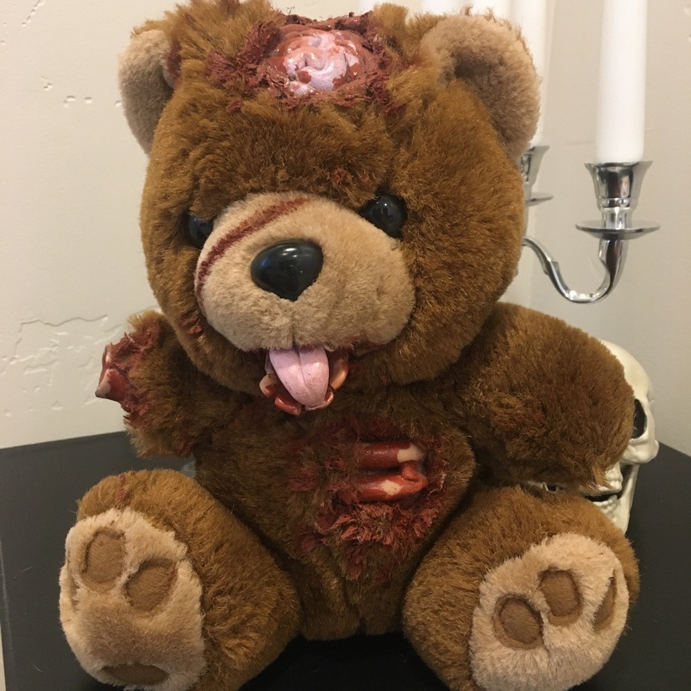 Cute and Creepy Zombie Teddy Bear Toy